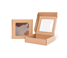 Obrázek Dárkové krabice s odklápěcím průhledným víkem 