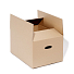 Obrázek Složena kartonová krabice na stěhování