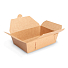 Obrázek Papírová krabička na jídlo otevřená